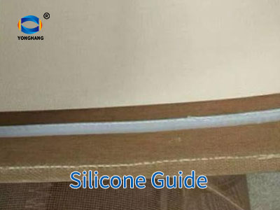 White Teflon Impression Cloth Fabric conveyor belt 12 Silicone Guide