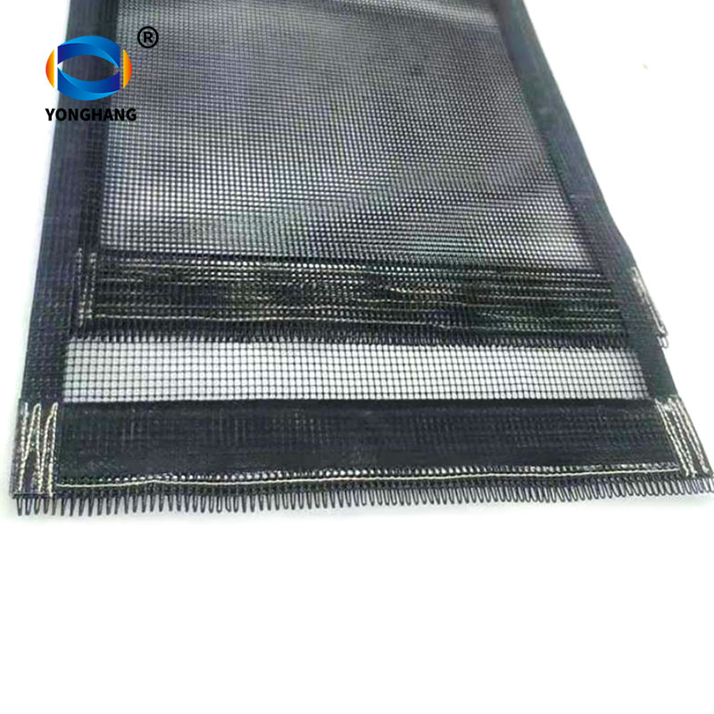 black anti-static PTFE conveyor mesh belt 11 bullnose joints