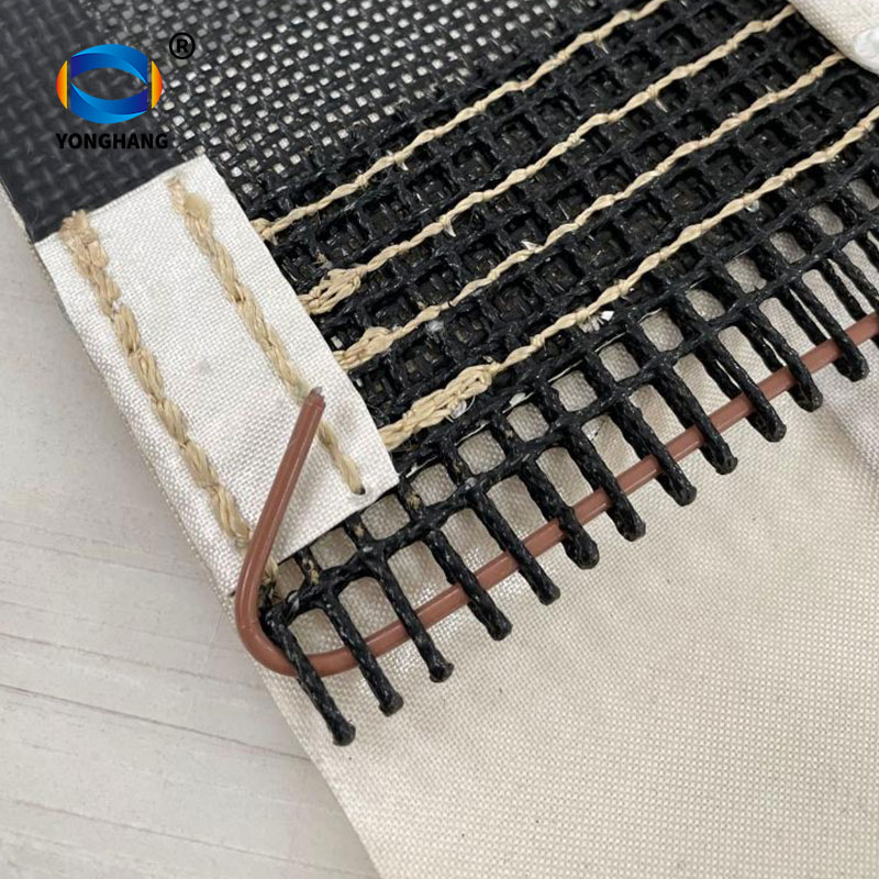 black anti-static PTFE conveyor mesh belt 10 牛鼻子接口包布